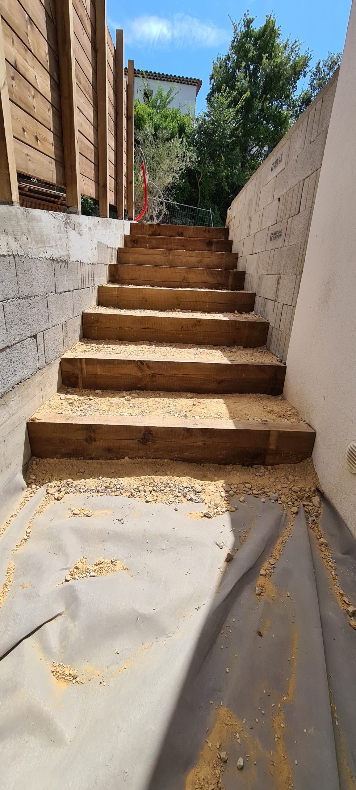 Escalier en bois