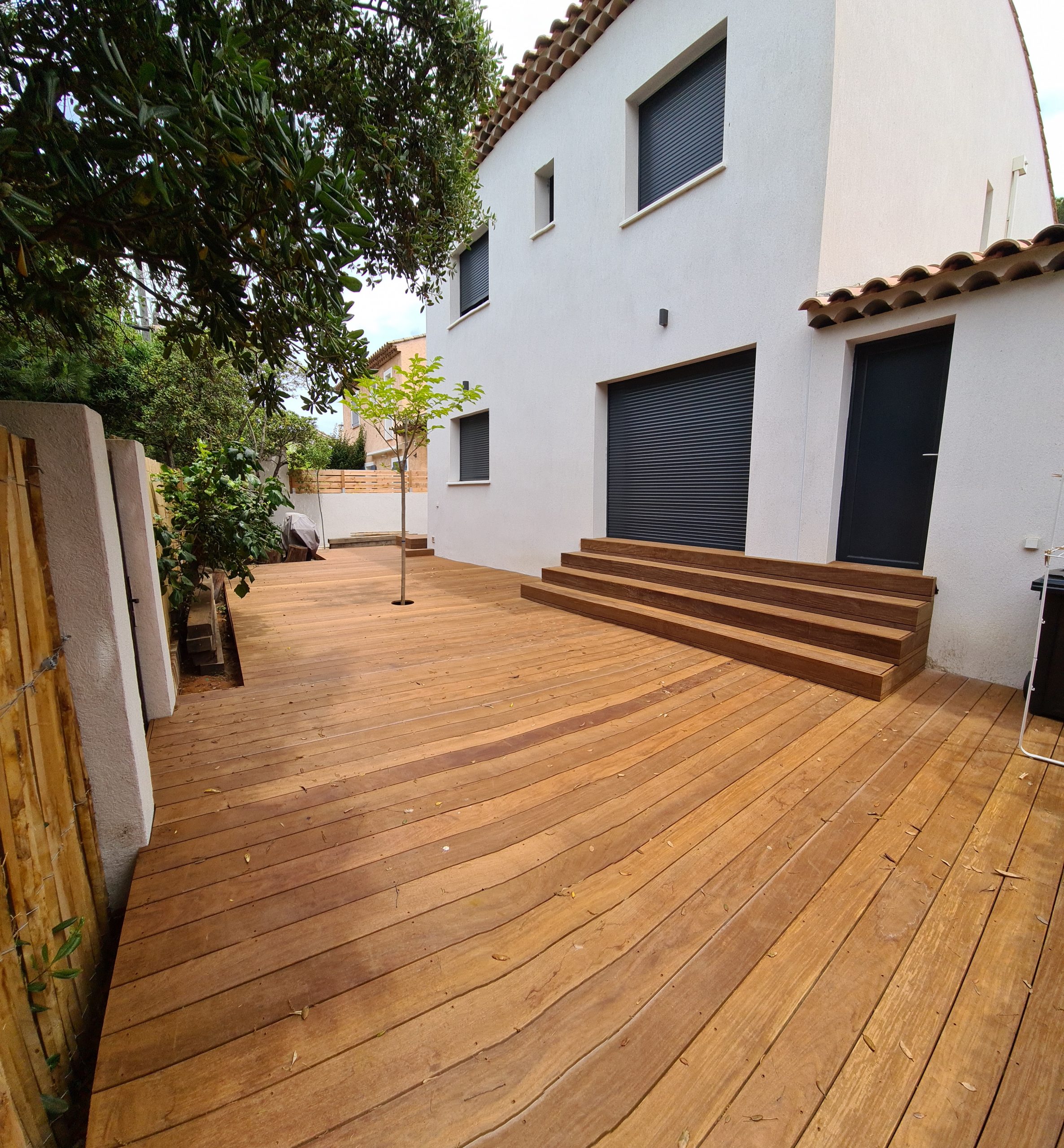Terrasse et escalier en bois